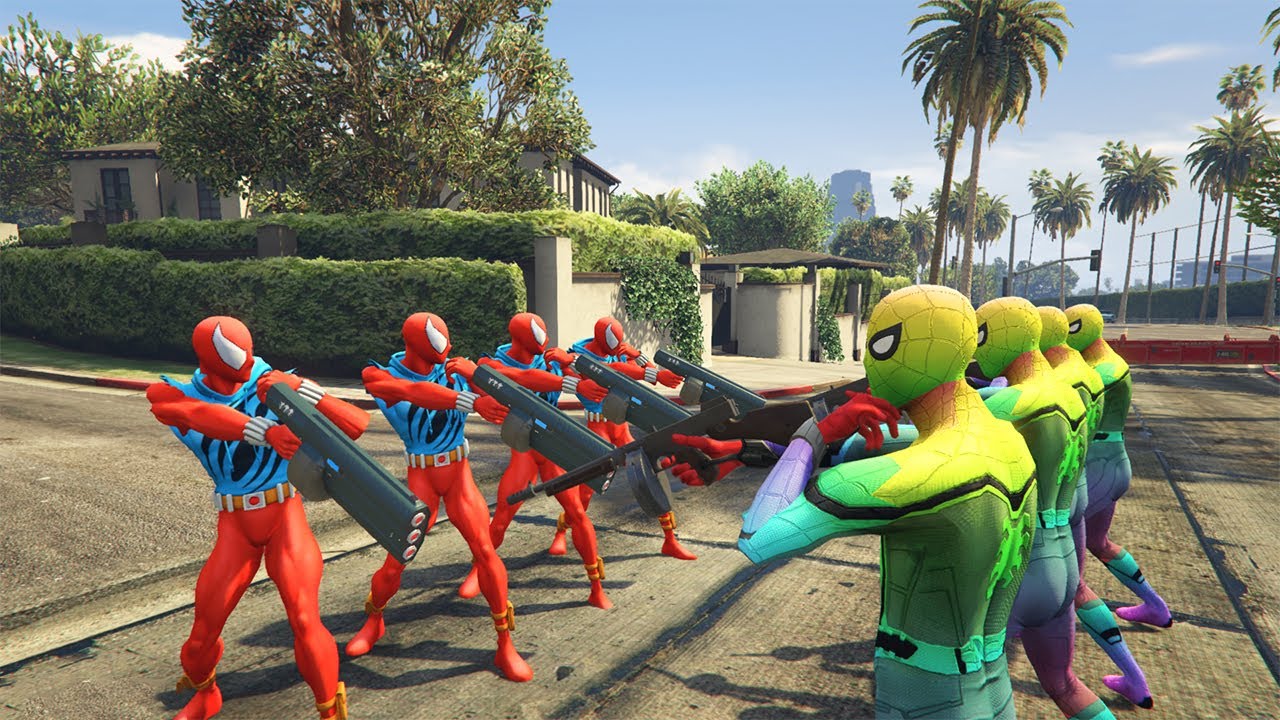 Super Hero Spider Man-Team Spider Man vs Team Venom # 3