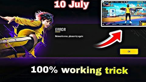 Free Fire "Network Connection Error" Problem Solution || Network Error Problem Fix 2025 Free Fire