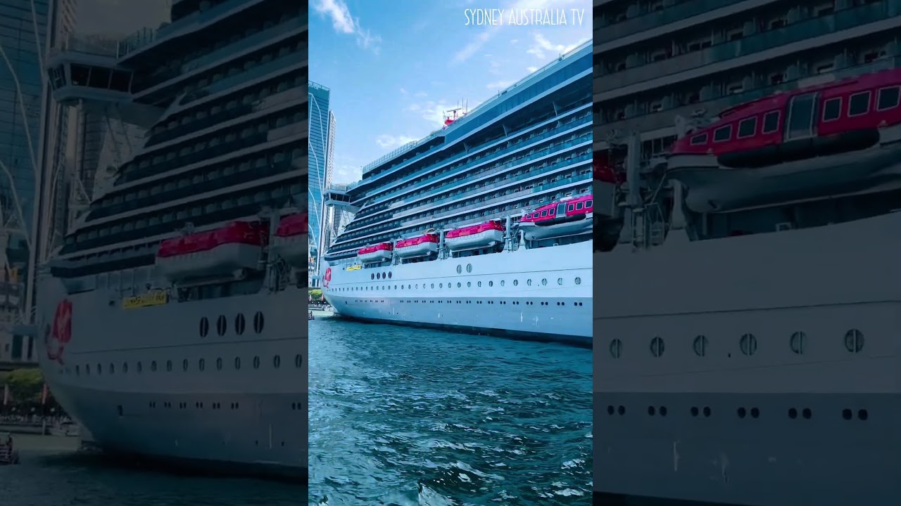 MAGNIFICENT CRUISE SHIP RESILIENT LADY IN SYDNEY HARBOUR 2024.