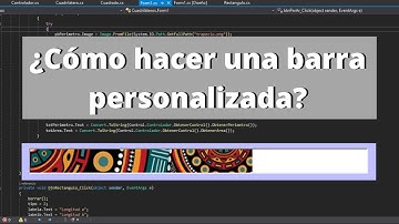 Como hacer una barra de progreso personalizada en C#