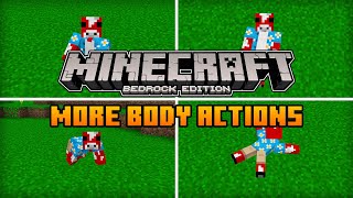 More Body Actions Add-On for Minecraft! | Minecraft Bedrock (1.19 - 1.20)