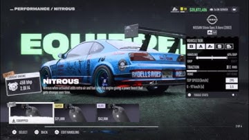 Need For Speed Unbound (A+ class build) Nissan Silvia Spec.R Aero (2002)