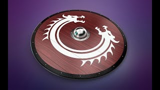 How to make wooden medieval viking round shield in SolidWorks