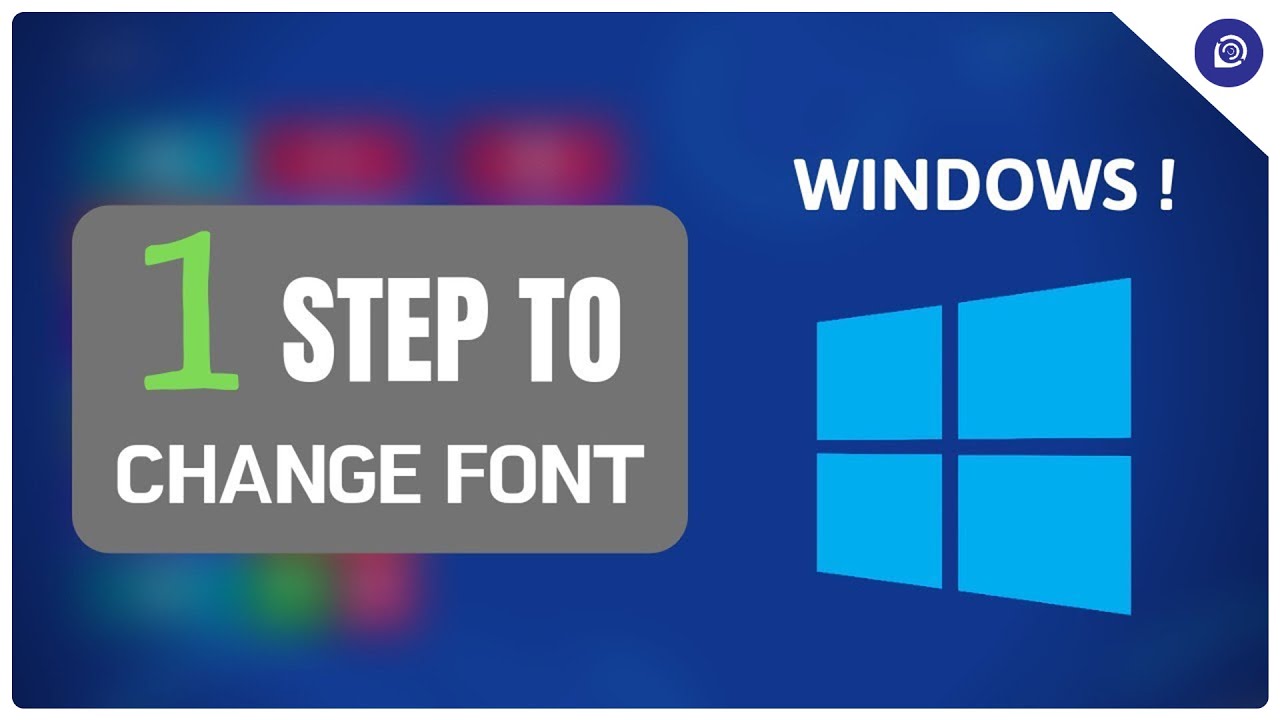 How To Change The Default Font In Windows Easy Tutorial Youtube