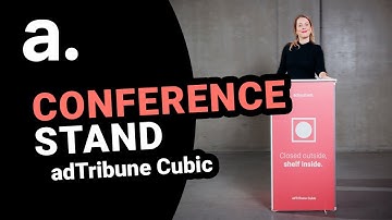 adTribune Cubic – an elegant lectern and practical counter in one