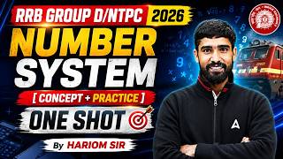 RRB Group D/NTPC 2026 | Number System One Shot | Group D/NTPC Math Classes | By Hariom Sir