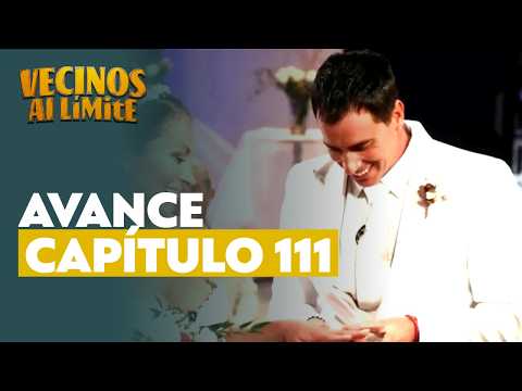 Preview of episode 111 of Vecinos al límite: Paula and Camilo get married