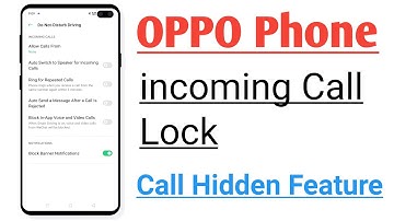 incoming Call Lock Feature in OPPO Devices Only You Com Receive incoming Calls