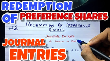 #2 Redemption of Preference Shares - Journal Entries -By Saheb Academy - B.COM / BBA / CA INTER
