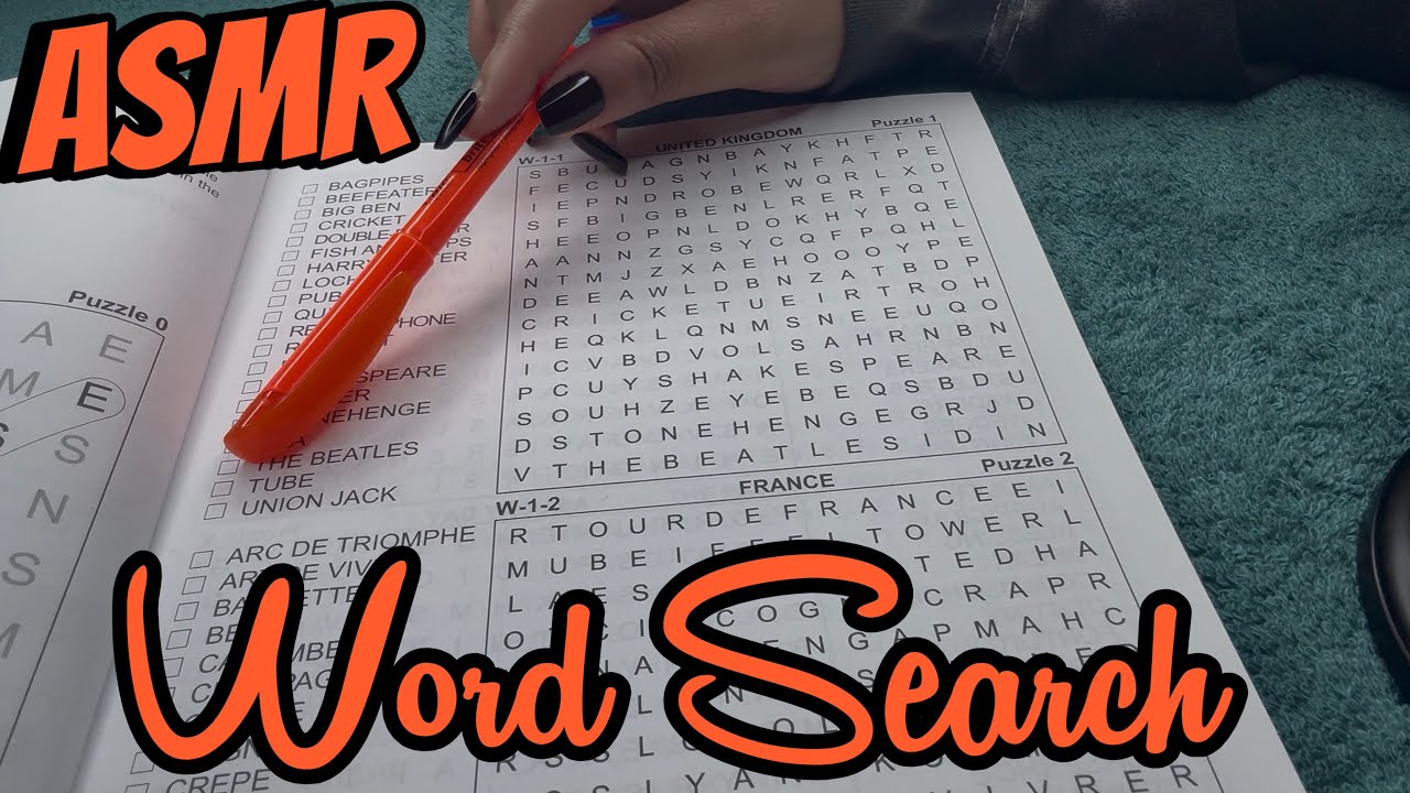 ASMR Whispered Word Search & Gum Chewing 💭💦 Brain Melting Pops for DEEP Sleep