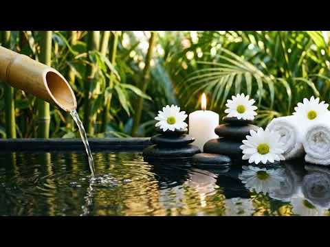 Relaxing Deep Sleep Music Bamboo Water Sounds -  Dreamy Relax Music