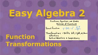 Easy Algebra 2 - 2.6 function transformations