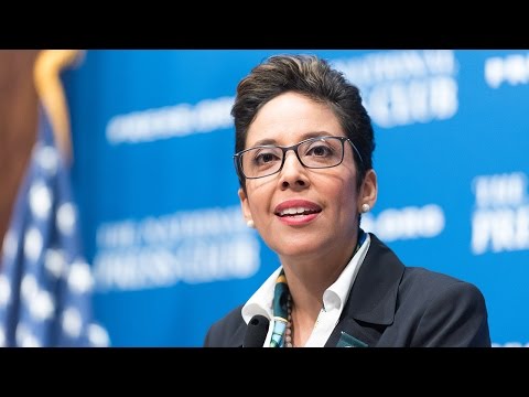 Girl Scouts CEO Anna Maria Chávez speaks at The National Press Club