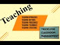 Teaching Approaches, Methods, Procedures, Techniques, and Strategies