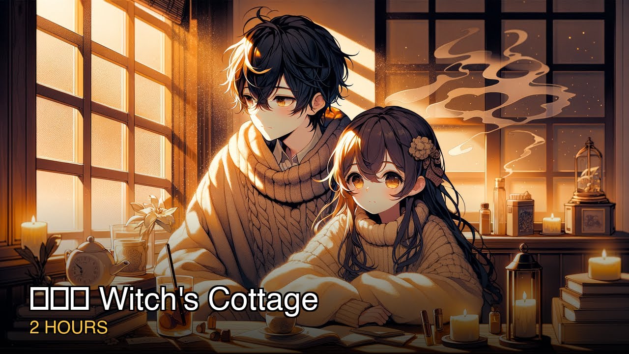 Коттедж Ведьмы в Заколдованном Лесу 🧙‍♀️ Темная Уютная Атмосфера | Зелья и Дождь