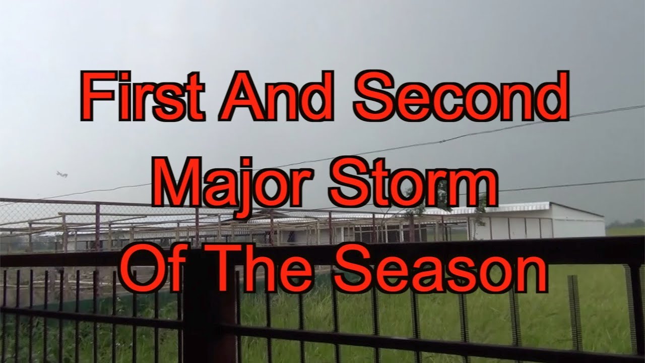 First And Second Major Storm Of The Season - YouTube