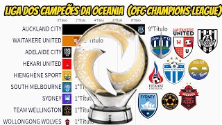 CAMPEÕES DA LIGA DOS CAMPEÕES DA OCEANIA 1987-2019 (OFC CHAMPIONS LEAGUE)