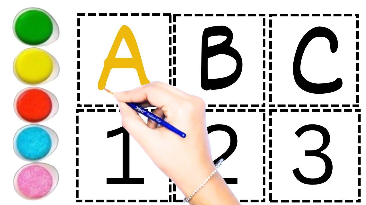 Learn to count | Learn ABCD Alphabets and Numbers counting 123 ...