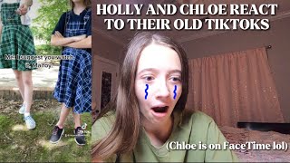 Holly and Chloe react to their own cringe Harry Potter TikToks from 2022