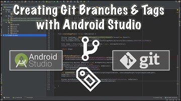 How to create git branches & tags with android studio
