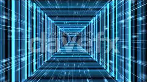 DAVE FX - Squared Blue Tunnel at the Speed of Light