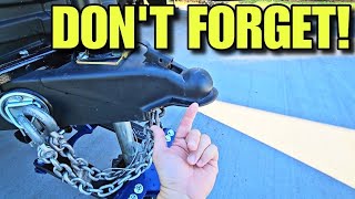 Don't forget these RV Towing Steps!  Mistakes I've made!