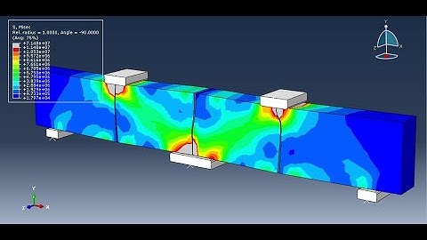 Simulation crack growth in the RC beam under five points bending in Abaqus