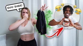 I've Never Seen My Girlfriend This GROSSED OUT... *I POOPED MY PANTS*