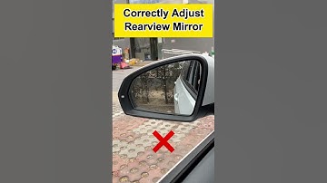 How to properly adjust rearview mirrors while driving #driving #manual #car #tips #skills #carsoft