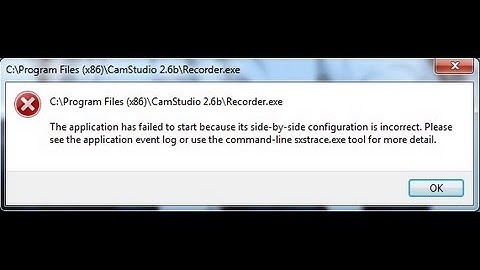 Tutorial: Fix Camstudio Side by Side Error