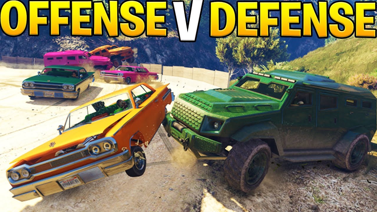 OFFENSE VS DEFENSE - GTA 5 ONLINE FUNNY MOMENTS
