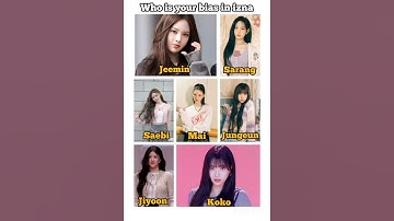 🌷WHO IS YOUR BIAS IN IZNA🌷🎀💫 #izna #jeemin #sarang #saebi #jiyoon #mai #koko #jungeun