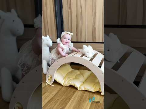 Дитяче ліжечко гойдалка "Балансир" (Без фарбування), видео 1