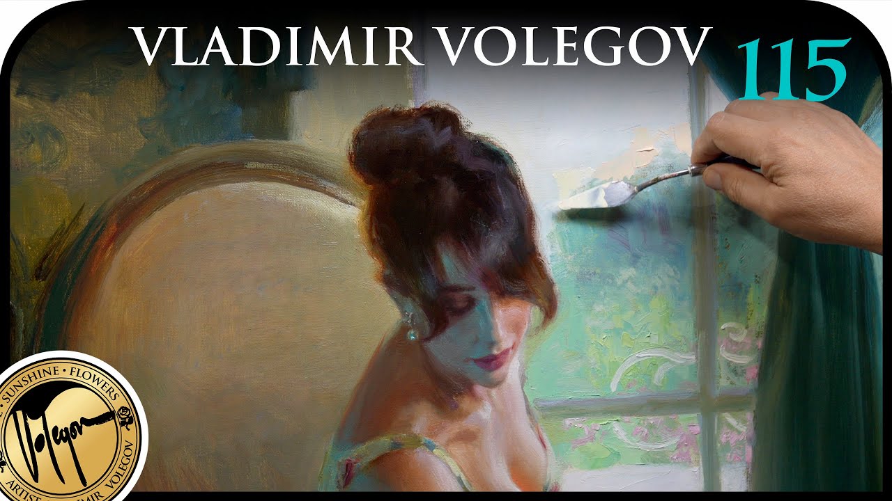 115. How I painted Señorita in a chair Oil Painting