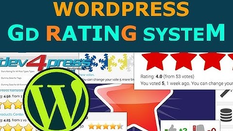 Wordpress Wtyczka Ocen - GD Rating System
