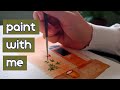 Paint with me vlog london door with watercolor