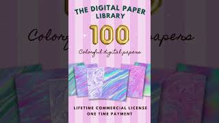 Digital papers easy to upload to Canva. Lifetime commercial use license #graphicdesign #digitalpaper