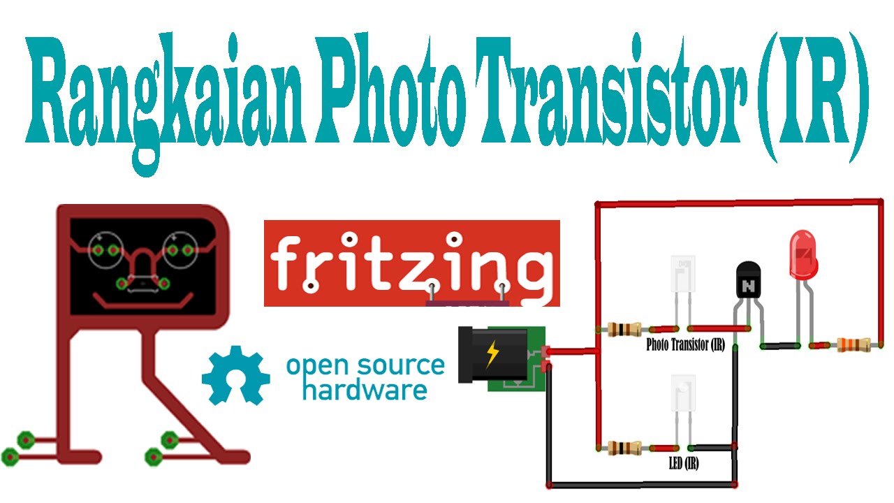 Fritzing Rangkaian Photo Transistor (IR) YouTube