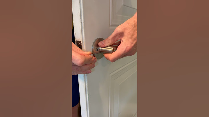 Did you know you can adjust the direction your door handles point? #homehacks #homerepair