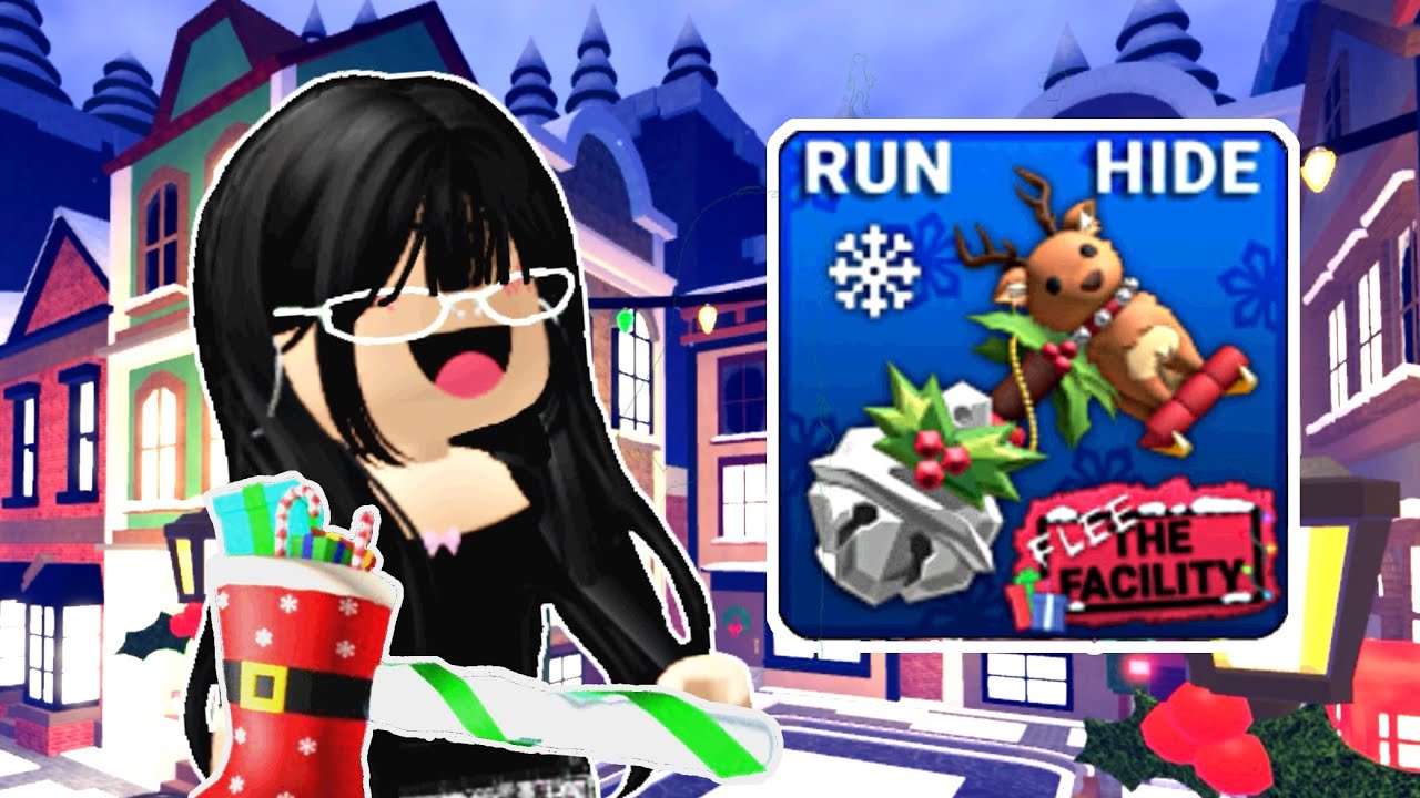 Playing with the new Christmas hammers in Flee the Facility!