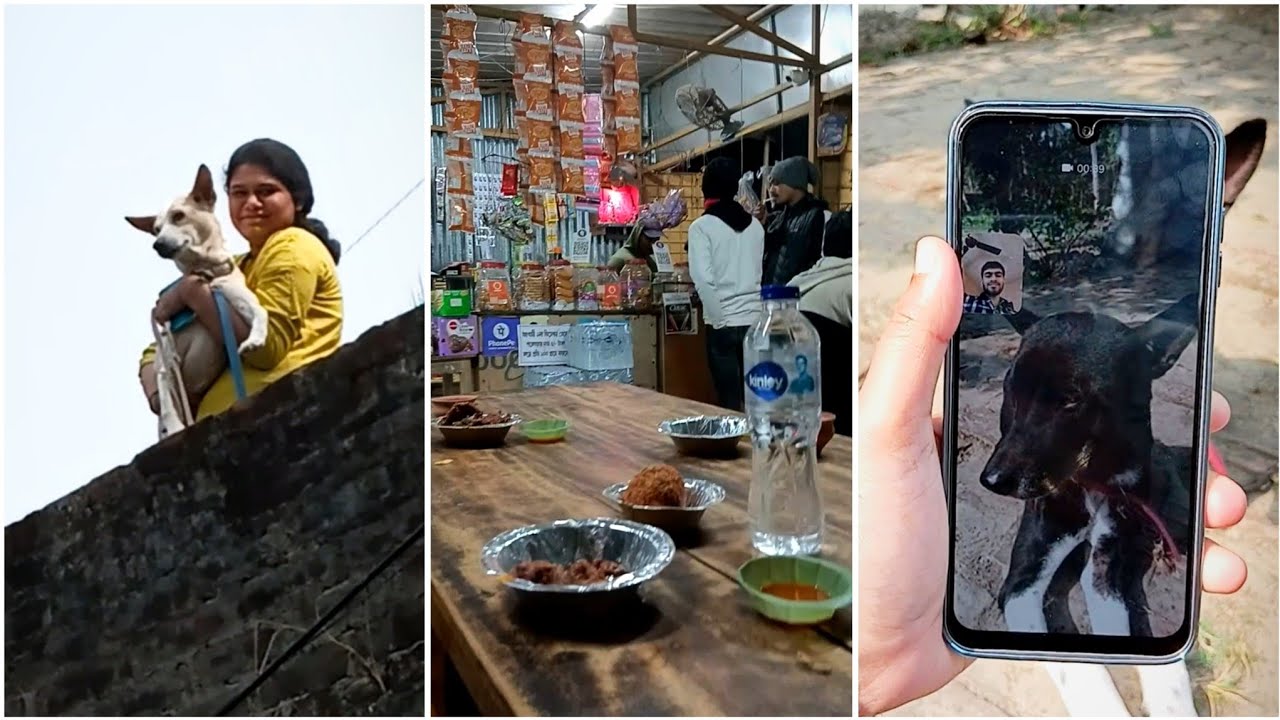 গলুর সাথে video calling 😄😄 আর ঠান্ডাতে একটা নতুন ধাবাতে খেতে যাওয়া হলো 😁😁