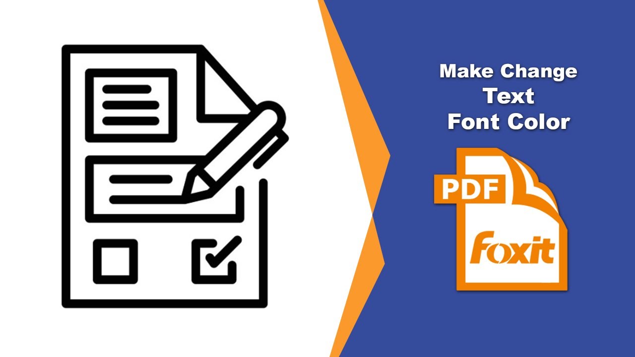 How to Update Font Color in Any Fillable Text Form in Foxit PDF Editor ...