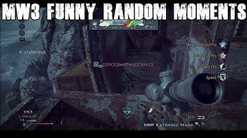 Call Of Duty MW3 Funny Random Moments-Lucky Kills,Funny Clutch Fail, And More!