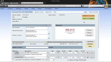 Créez une commande client en 55 secondes
