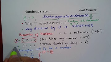 Why Division by Zero is Undefined and 1 over 0 is not a number Check Brahmasphuta Siddhanta