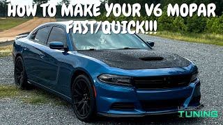 HOW TO MAKE YOUR V6 CHARGER, CHALLENGER OR CHRYSLER 300 FAST/QUICK!!! BEST PERFORMANCE MODS FOR V6!!