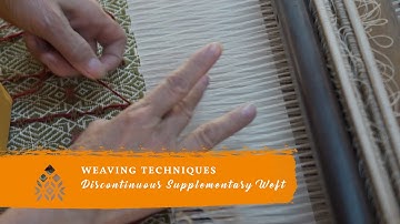 How to weave the "Discontinuous Supplementary Weft" technique?
