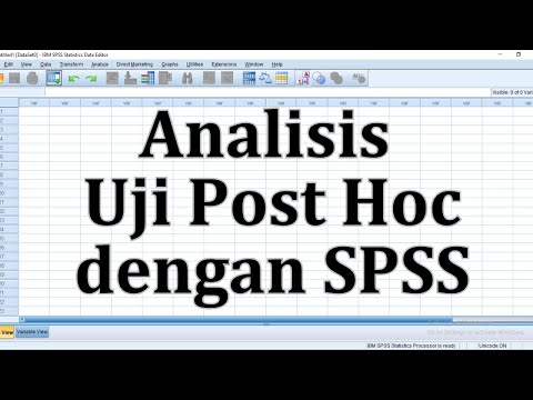 Analisis Uji Post Hoc dengan SPSS