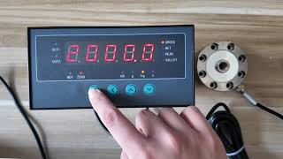 Operation Demonstration Instructions for B1A1 Weighing Indicator and QLLF Spoke-Type Load Cell