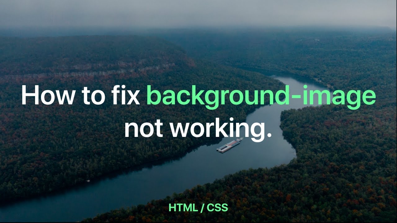 css background image no repeat  New 2022  How to fix background-image not working - HTML / CSS